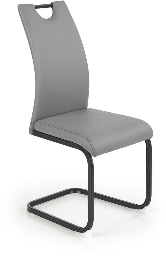 Halmar Jedálenská stolička K371, sivá